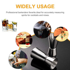 Dynore Stainless Steel Double Sided 25/50 ml Peg Measure - Pack of 1