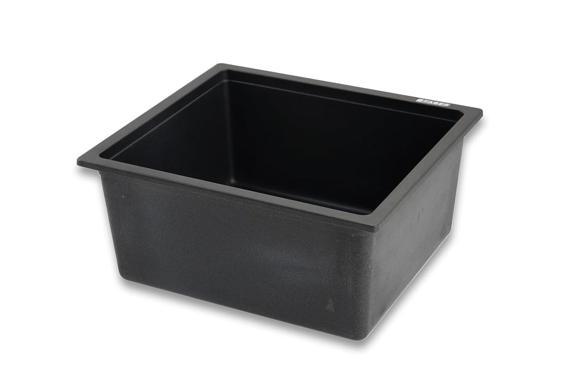Faber Verona Ingranite18"X16"Single Bowl Sink|Includes Plumbing Waste Kit|25 Years Warranty|Silent,Scratch,Dent & Heat R