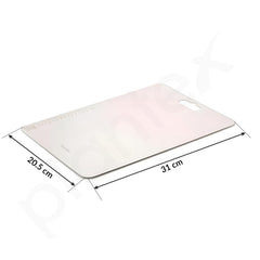 Plantex Chopping Board/Steel Chopper Board for Kitchen Use/Vegetable Cutting Pad with Easy-to-Move Handle with Hygienic Surface - (31 x 20.5 x 0.1 Cm)-3
