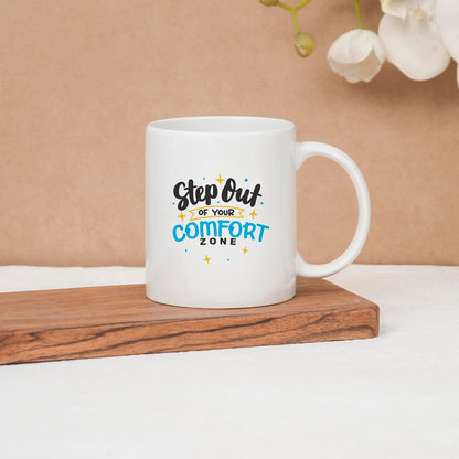 Clay Craft Fine Ceramic Start Your Morning Printed Milk/Coffee Mug 1 Piece 360 ml