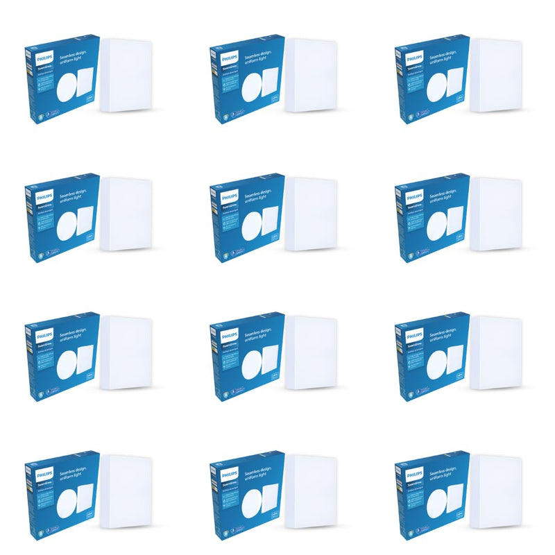 Philips 24W SeamGlow Square LED Surface Downlight (Pack of 12)
