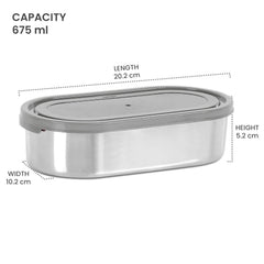 Steel Slider Stainless Steel Container (Milton)