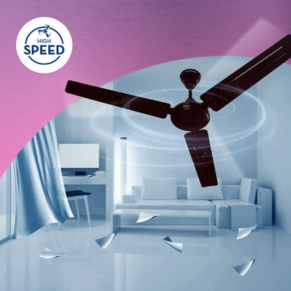 Crompton SUREBREEZE SEA SAPPHIRA 1200 mm Ceiling Fan for Home | BEE Star Rated Energy Efficient Fan | Superior Air Delivery | HighSpeed | 2 Years Warranty | (Lustre Brown), Pack of 1