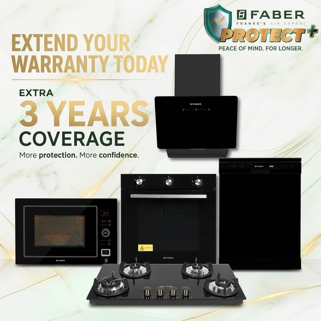 Faber 70Cm 3 Burner Hob|Auto Electric|Built-In Or Hobtop|Brass Burners|Cast Iron Pan Support|Glass Matt Finish|Metal Kno