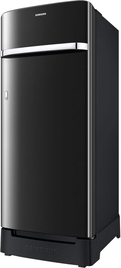 Samsung 215 L, 3 Star, Digital Inverter, Direct-Cool Single Door Refrigerator (RR23D2H23BX/HL, Luxe Black, Base Stand Drawer)-2