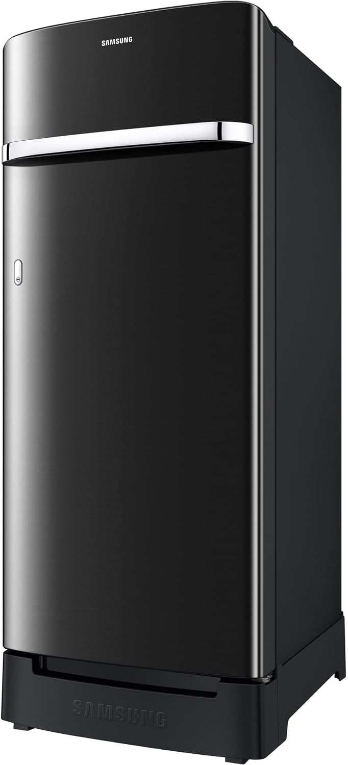 Samsung 215 L, 3 Star, Digital Inverter, Direct-Cool Single Door Refrigerator (RR23D2H23BX/HL, Luxe Black, Base Stand Drawer)-2