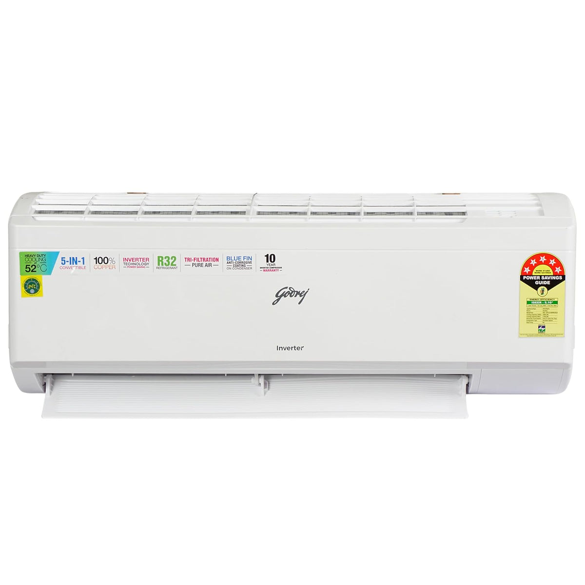 Godrej 1.0 Ton 5 Star Inverter Split Air Conditioner (SIC 12ITC5-WWR)-5