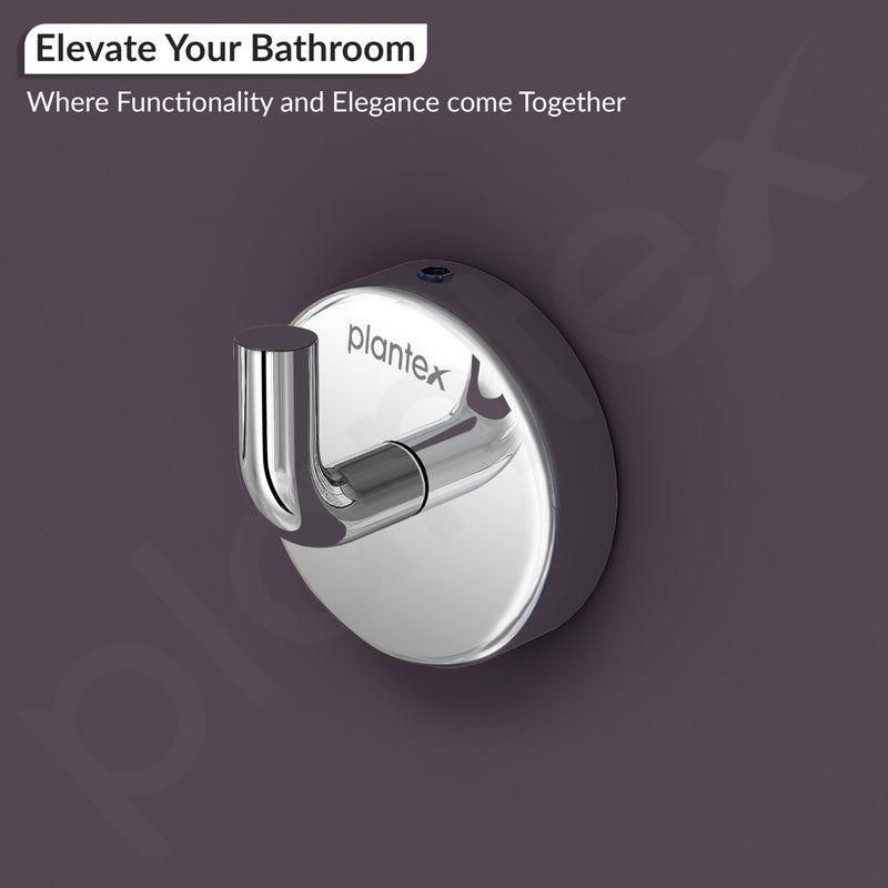 Plantex Stainless Steel Robe Hook for Bathroom/Door Hook Hanger/Wall Hanging Hooks/Bathroom Accessories - Pack of 1 (Chrome)-6