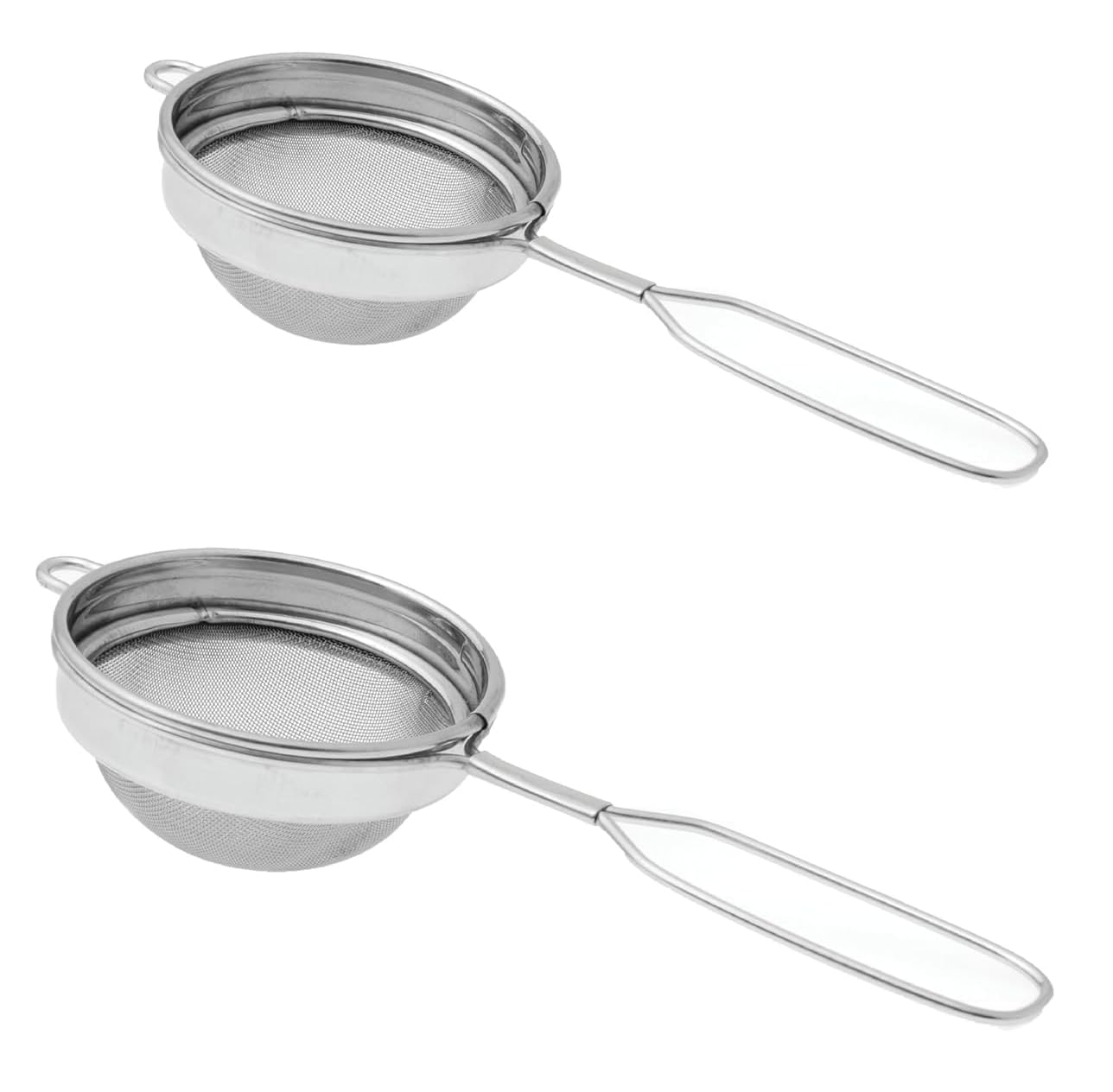 Set of 2 Classic Wire Handle Tea Strainer Size 7 & Size 8