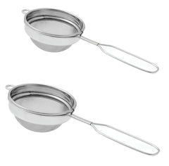 Set of 2 Classic Wire Handle Tea Strainer Size 7 & Size 8