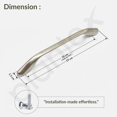 Plantex Cabinet Handle/160mm Handle for Drawer/Wardrobe/Kitchen Handle/Pull-Push Handle for Home/Office - Pack of 1 (Satin) (Model APS-PH-101)-2