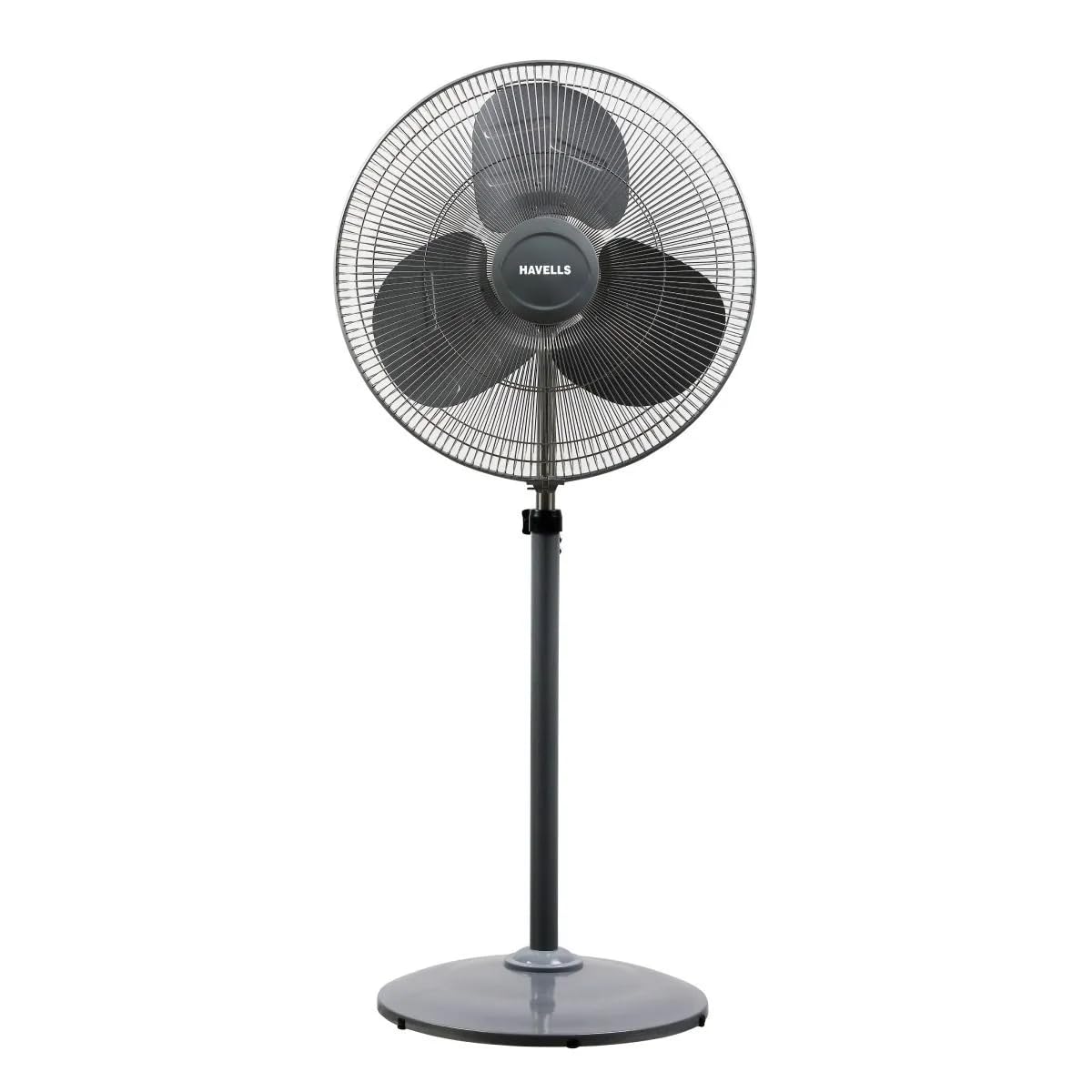 Havells Windstorm Pro Oxy 500mm Pedestal Fan (Grey)-1