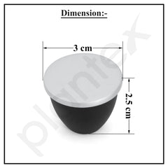 Plantex Heavy Duty Knob for Drawer/Cabinet/Pull and Push for Drawer Home/Office Pack of 4 (Black Nickel Matt)-3