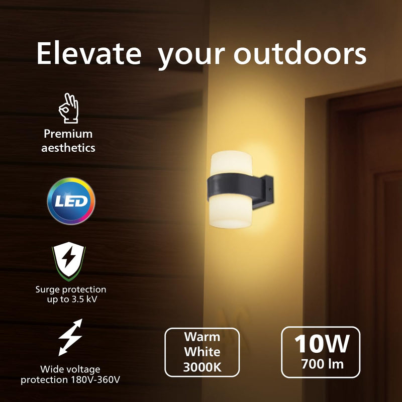 Philips 10W ARIS RD Double LED Wall Light
