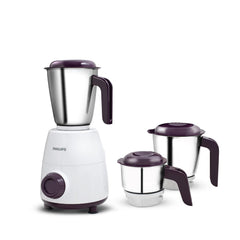 PHILIPS HL7505 500W Mixer Grinder (White and Purple)