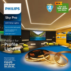 Philips Plastic Sky Pro 168 Led/Mtr Without Driver (Cdl) White Colour Profile Light Strip