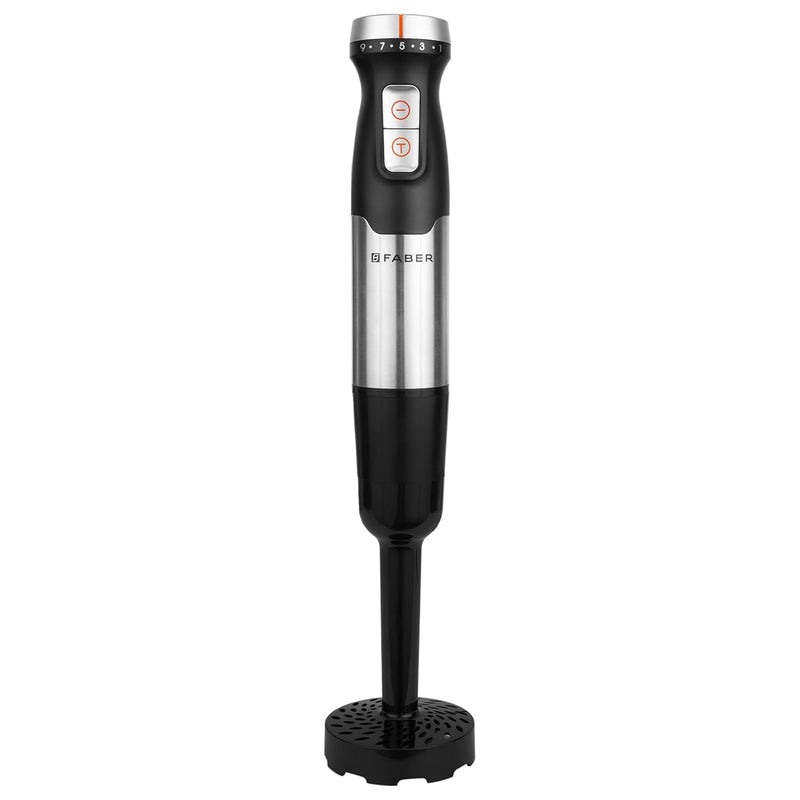 Faber 1000 Watts Hand Blender with Chopper and Whisker | Cool Touch Handle | 9 Speed | SS Bending Rod | Easy to Clean | 