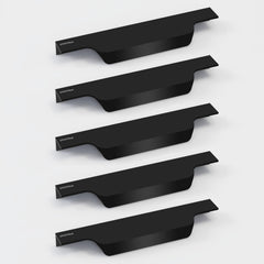 Plantex Profile Handle for Kitchen Cabinet/6 Inch Aluminium Drawer Profile Handle/Wardrobe Pull Handle for Home/Office/Hotel - Pack of 5 (Black) (Model APS-PF-1004)-1
