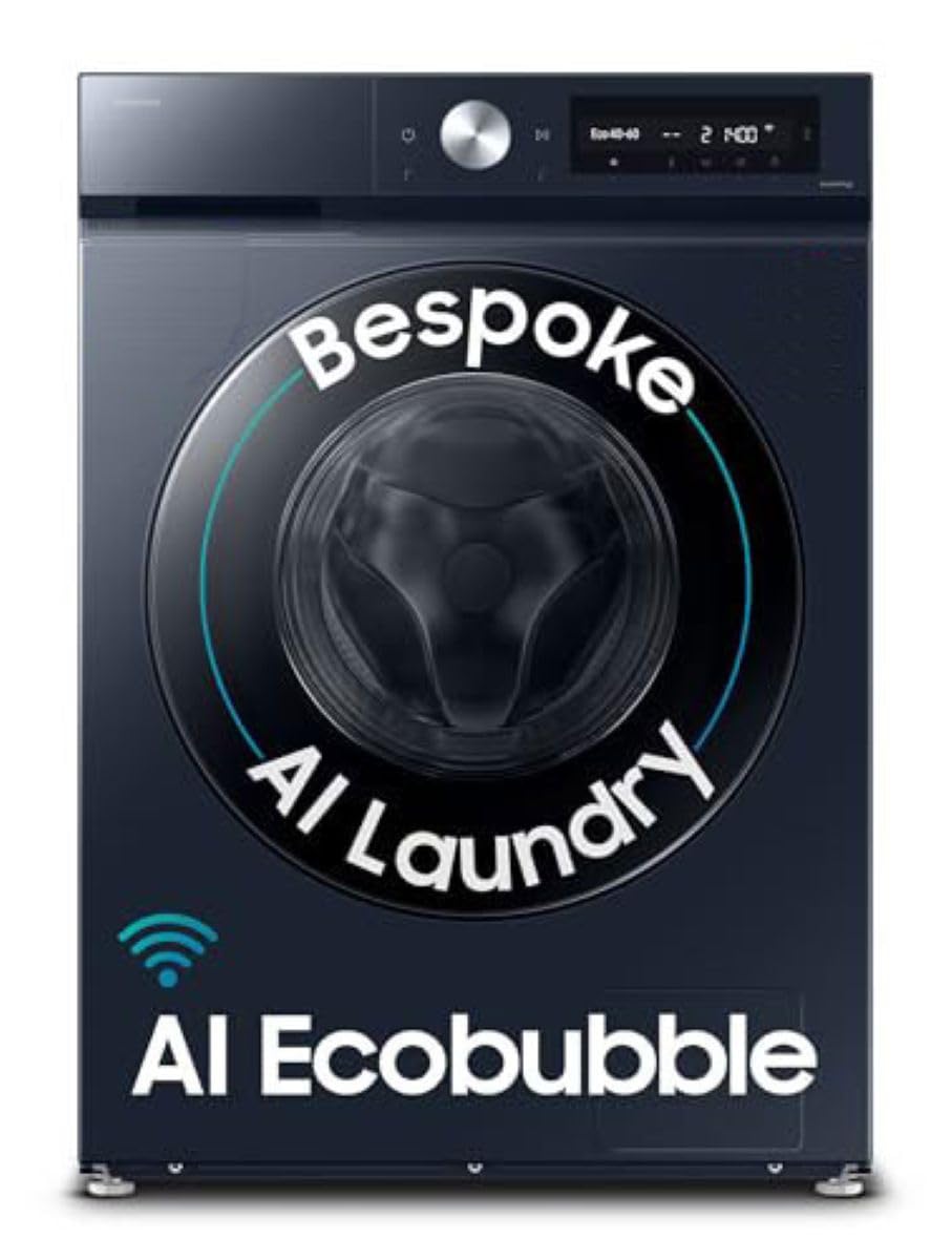 Samsung 12 kg, 5 Star, AI Control, Super Speed, QuickDrive, Wi-Fi, Hygiene Steam with Inbuilt Heater, Digital Inverter, Fully-Automatic Front Load (WW12DB7B24GSTL)-1