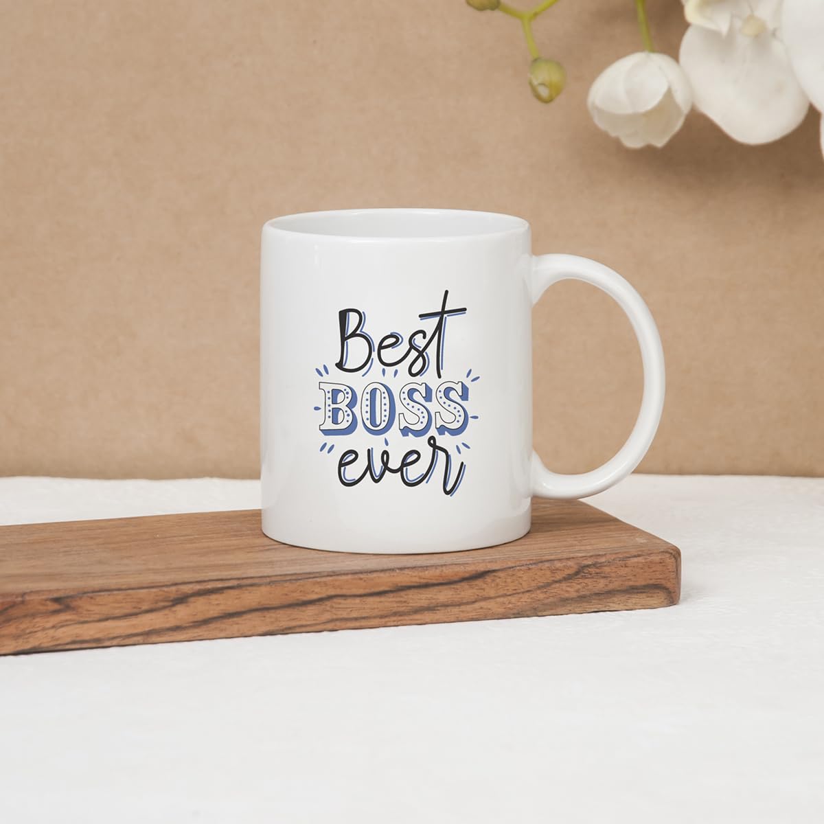 Clay Craft Ceramic Cc Mm1 Swiss Rez1 Microwave Safe Coffee Mug with Good Morning Quote, 300 ML