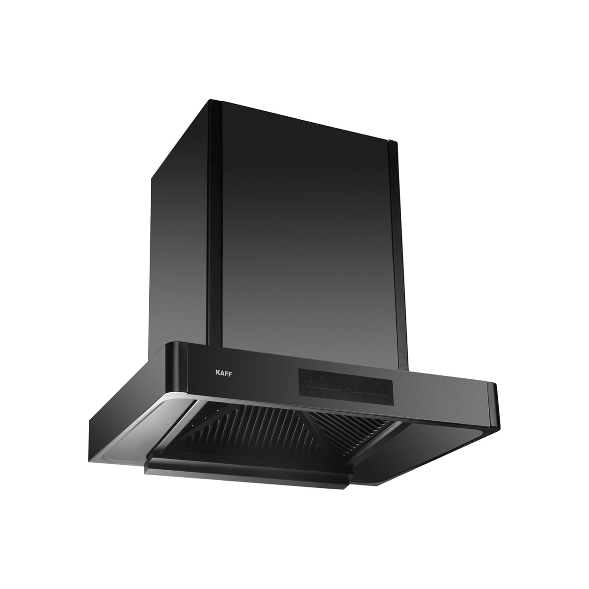 Kaff XPRO 60 cm Filterless Auto Clean Kitchen Chimney | 1400 m³/hr Suction | Motion Sensor & Touch Control | Black Glass