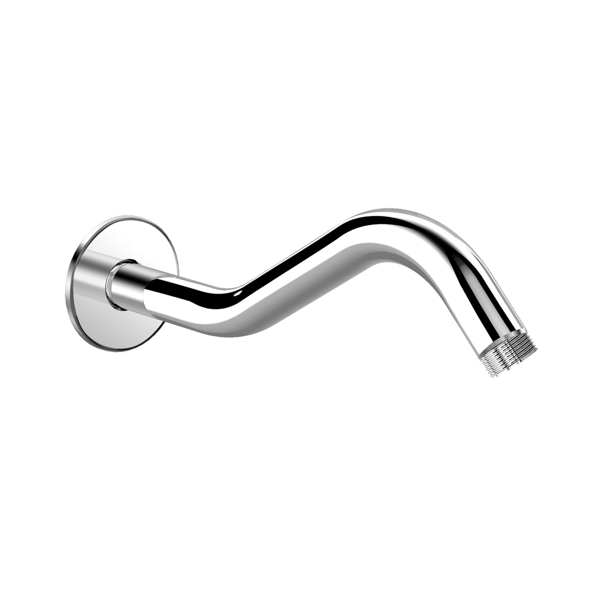 Plantex 11-Inch S-Shaped Shower Arm for Overhead Shower/Stainless Steel Shower Arm Pipe/Wall Mount ShowerArm for Bathroom Fitting with 1⁄2-Inch Thread - Pack of 1 (Chrome)-1
