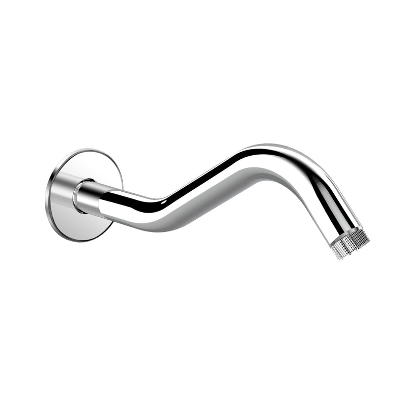Plantex 11-Inch S-Shaped Shower Arm for Overhead Shower/Stainless Steel Shower Arm Pipe/Wall Mount ShowerArm for Bathroom Fitting with 1⁄2-Inch Thread - Pack of 1 (Chrome)-1