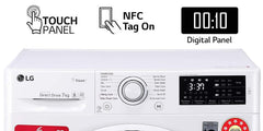 LG 7.0 kg 5 Star Inverter Fully-Automatic Front Loading Washing Machine (FHT1007ZNW, White, 6 Motion Direct Drive)-4