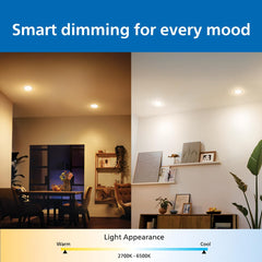 Philips 10W Smart Wi-Fi Aura Dimmable Downlight (White, B0G24X1JV6)