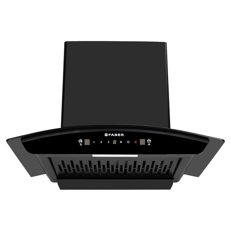 Faber Crest Pro 60cm 1350 m3/hr Filterless Autoclean Chimney | Touch & Gesture Control | Curved Shaped | Wall Mounted|8Y