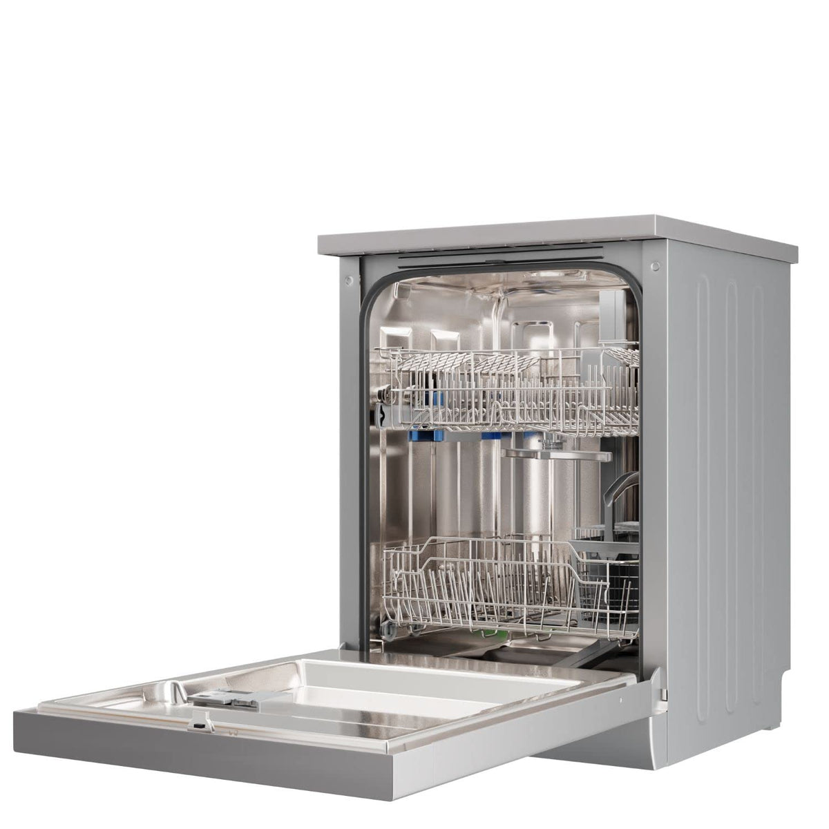Crompton 12 Place Setting Freestanding Dishwasher with 6 Wash Programs and Super Active Drying System (FS-DWVOA12PS-DS)-1