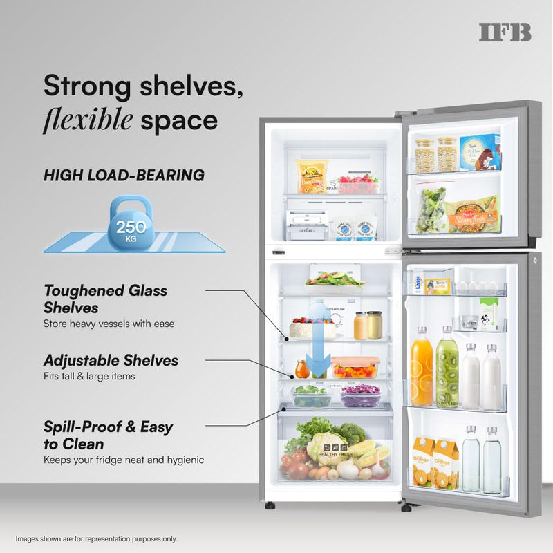 IFB 241L 2 Star 10-in-1 Convertible, Advanced Inverter Frost-Free Double Door Refrigerator with 30 Hrs Cooling Retention, Turbo Freeze & 4 Year Super (IFBFF-291BYOSET)-6