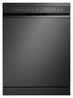LG 15 Place Settings with TrueSteam Technology Freestanding Dishwasher (DFB435FM, Matte Black, Auto Open Door, QuadWash, EasyRack Plus-Easy to load)-1