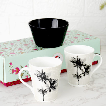 Clay Craft Cream Imperial Cup & Saucer 180ml, Set of 12 (6 Cups + 6 Saucers) Blue