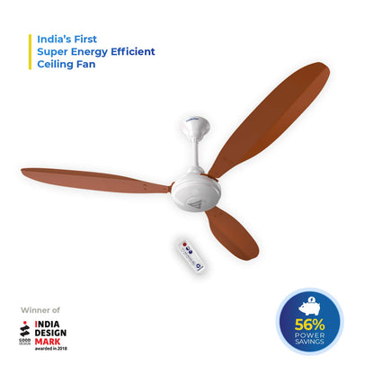 Superfan SuperX1 1200mm BLDC Ceiling fan for Home | India's 1'st BLDC fan| BEE 5 Star Rated Energy Efficient BLDC Fan| 5 Year Warranty (Orange)