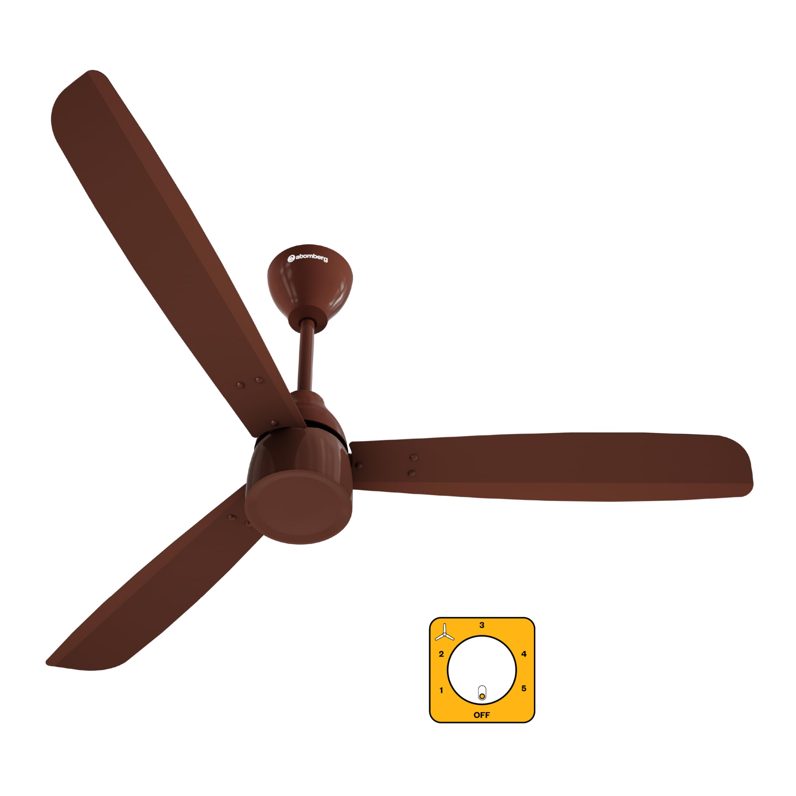 atomberg Renesa Prime 1200mm BLDC Ceiling Fan | Compatible with Step Regulator | BEE 5 star | High Air Delivery | Low Noise | Sleek Design | Power Saving | 3 Year Warranty| Gloss White