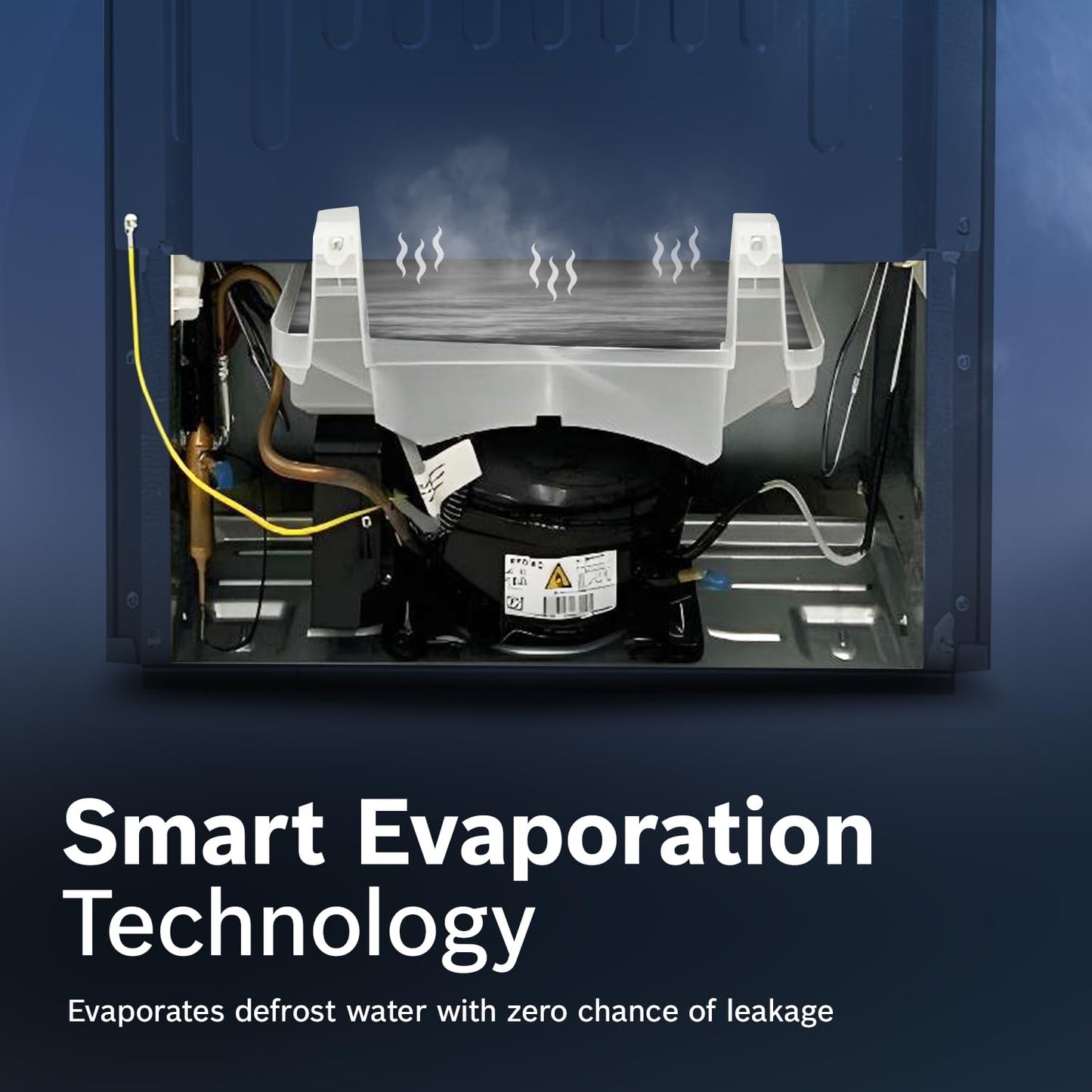 Bosch 187 L, 4 Star, Single Door Refrigerator with Industry's largest vegetable box* & Beverage space (CST18S24NI, Fine steel) 18 Hr Cooling Retention, 2.5x Faster Cooling, Smart inverter compressor