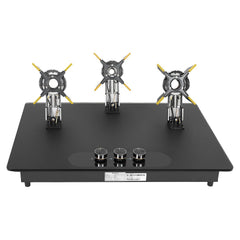 Faber Liftable Burners Hob - 75cm Black Glass| Auto Ignition| FFD| Cast Iron Pan Support| Premium Knobs| 1Yr Comprehensi