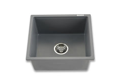 Faber Verona Ingranite18"X16"Single Bowl Sink|Includes Plumbing Waste Kit|25 Years Warranty|Silent,Scratch,Dent & Heat R