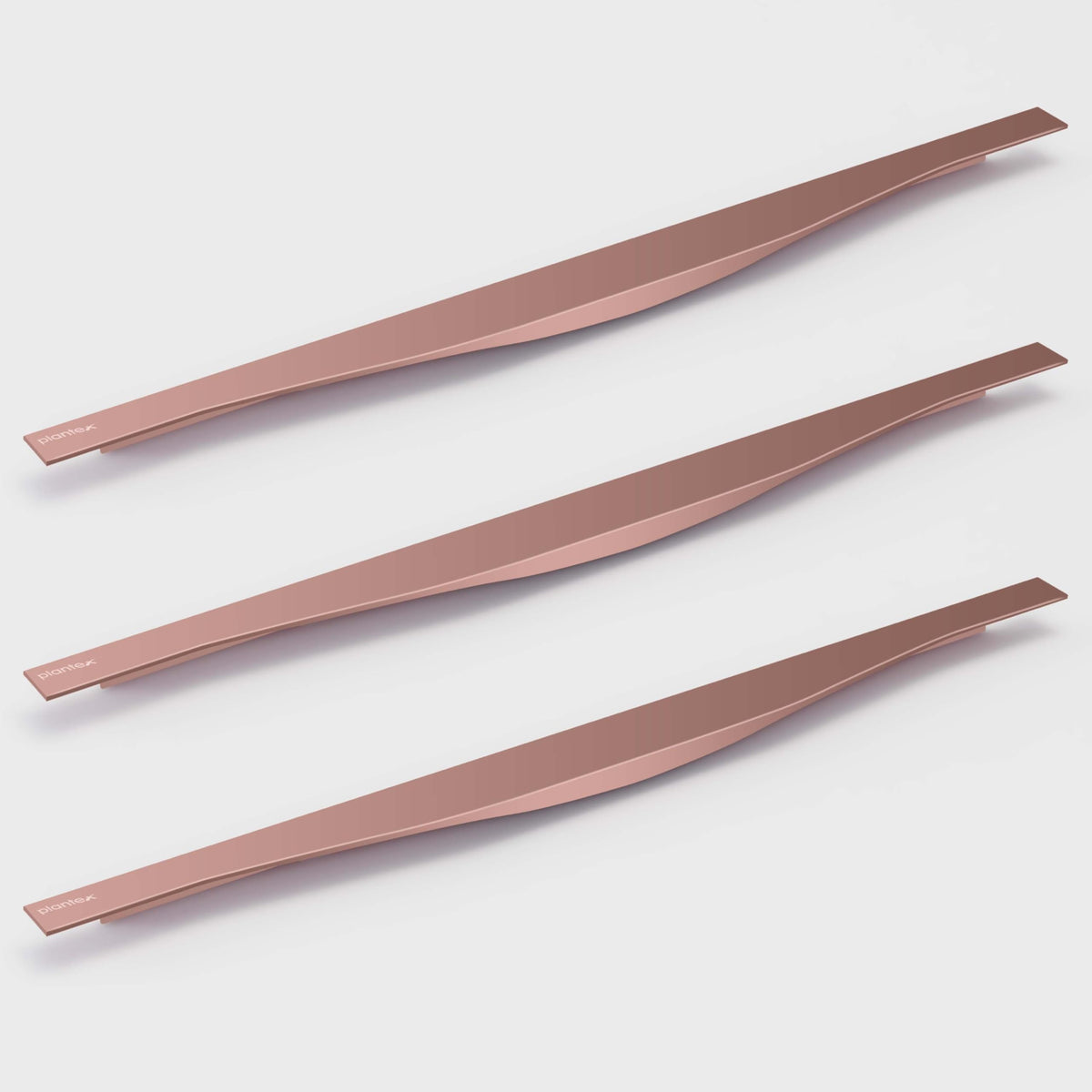 Plantex Profile Handle for Kitchen Cabinet/18 Inch Aluminium Drawer Profile Handle/Wardrobe Pull Handle for Home/Office/Hotel - Pack of 3 (Rose Gold) (Model APS-PF-1001)-1