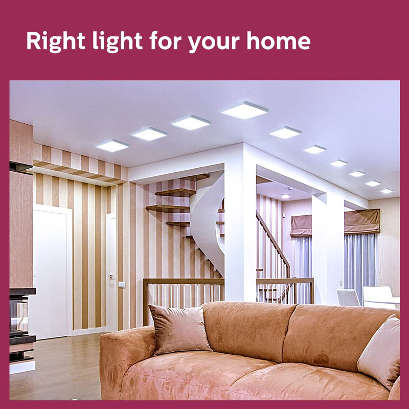 Philips 18-watt Square Surface Full Glow (Warm White, B0B1DZQKFP)