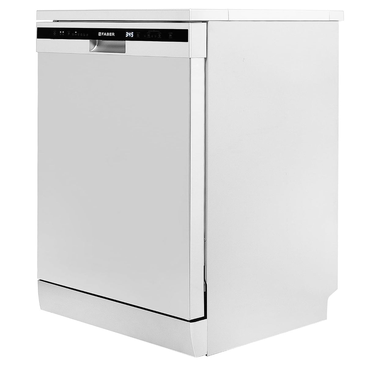Faber 12 Place Dishwasher | 6 Wash Programs | Adjustable & Foldable Racks | Salt & Rinse Aid Indicators | Aqua Stop | En