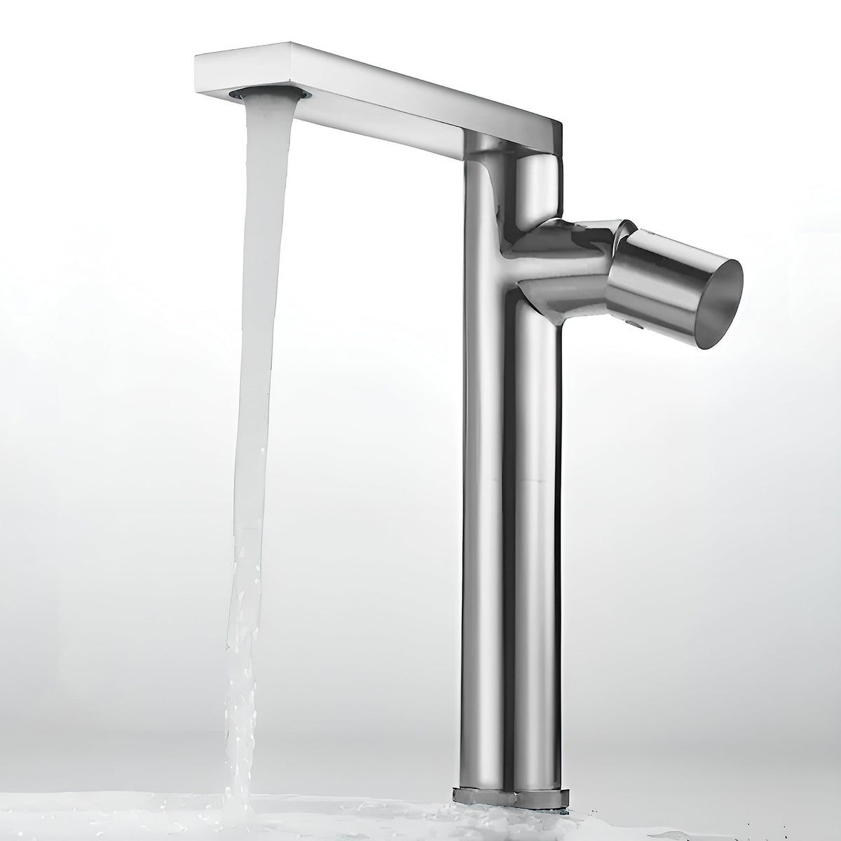 Plantex Pure Brass Pillar Tap for Wash Basin Tap/Single Lever Basin Mixer Tap/Water Tap for Wash Basin/Bathroom Faucet-(Chrome)