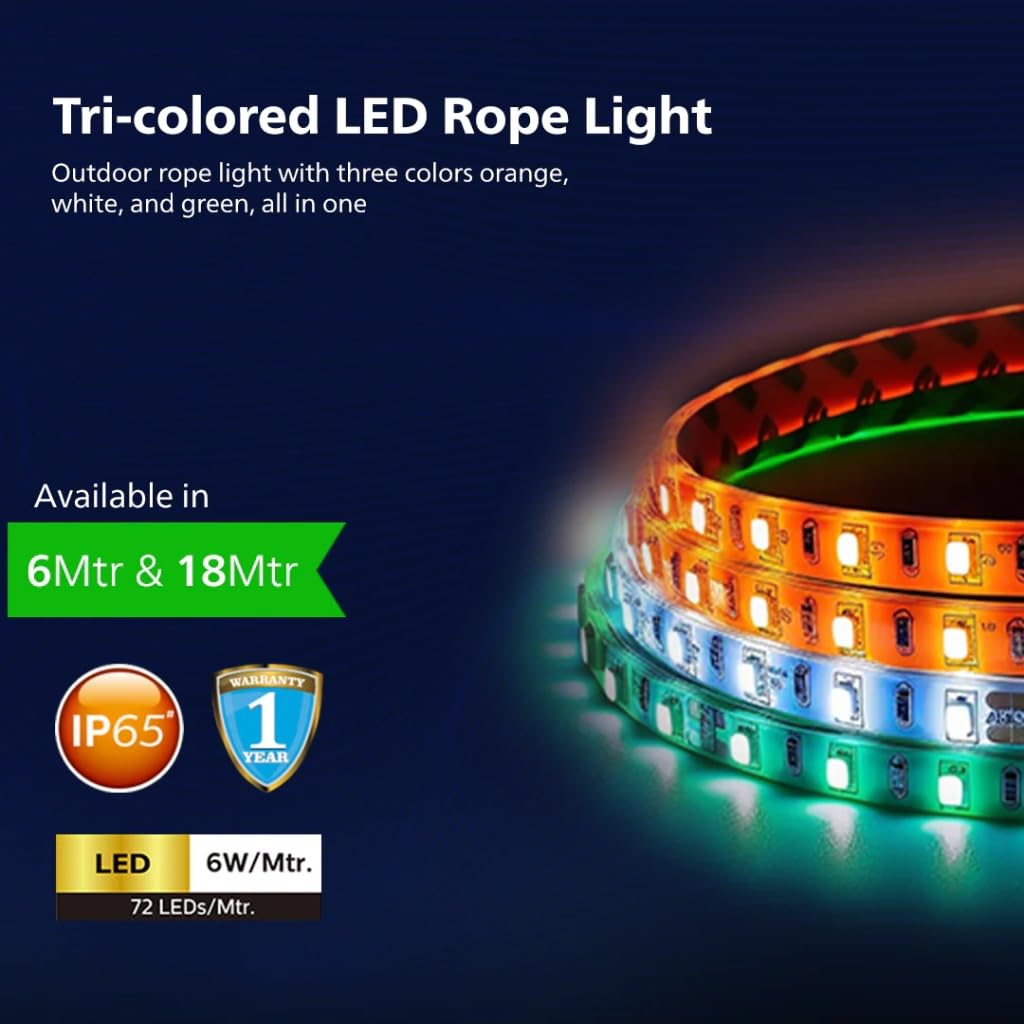 Philips TriGlow 18 Mtr LED Rope Light