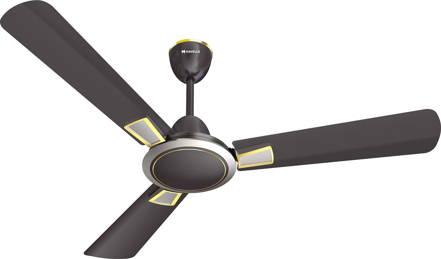 Havells 1200mm Astura Energy Saving Ceiling Fan (White Maroon, Pack of 1) 1 Star