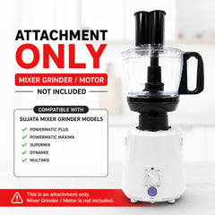 RIO 4G Food Processor Attachment with Coconut Scraper | Compatible with Sujata Mixer Grinder