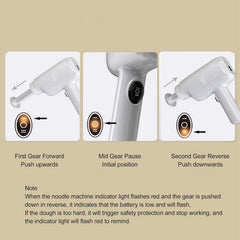 Handheld Electric Pasta Maker, Pasta Roller Machine 6 in 1 Cordless Pasta Machine, Portable Noodle Maker, Ramen Noodle Maker Homemade Spaghetti Maker Machine, Automatic Noodle Press