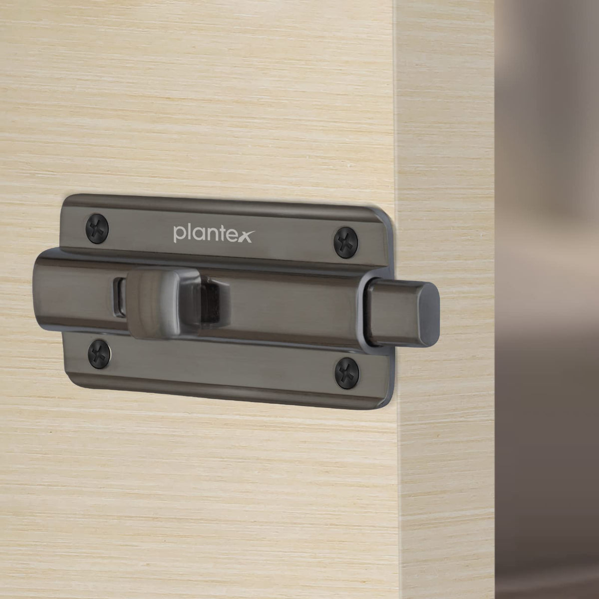 Plantex Premium Heavy Duty Door Stopper/Door Lock Latch for Home and Office Doors - Pack of 20 (Satin Black-Matt)-4