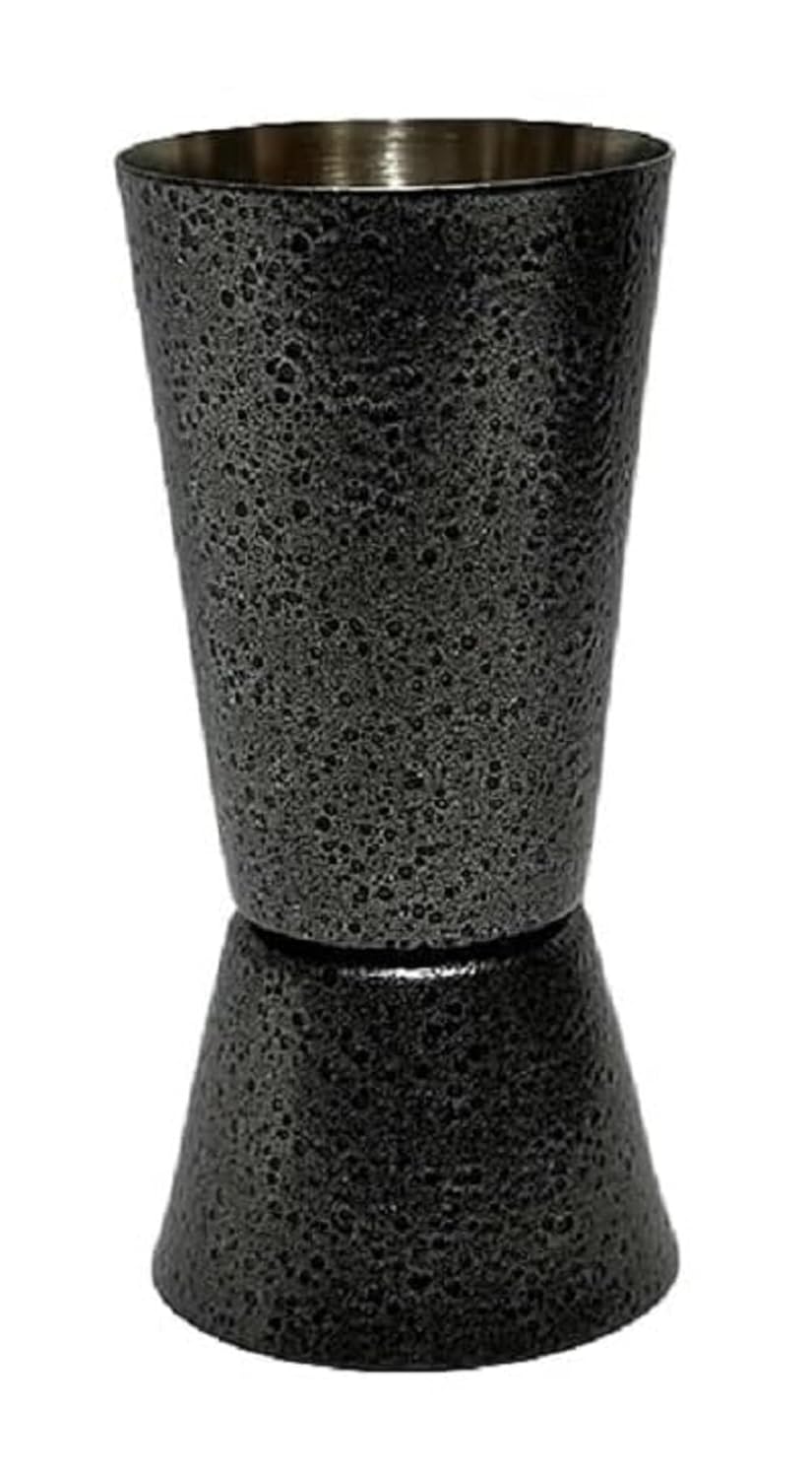 Dynore Stainless Steel 3 Pcs Min Bar Accessories Set-Antique Silver Tall 30/60 Peg Measure with 2 Wine Pourer for Bar/Restaurants