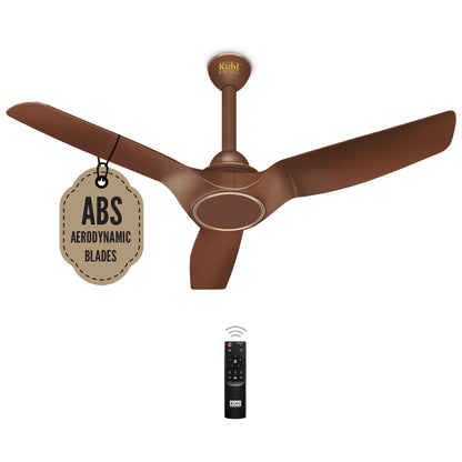 KUHL Meridian M2 1200 mm 65% Power Saving BLDC Ceiling Fan With Remote | BEE 5 Star Rated & ISI Marked | High Air Flow | Reverse Mode | 5 Year Warranty on Motor | Free Installation | White